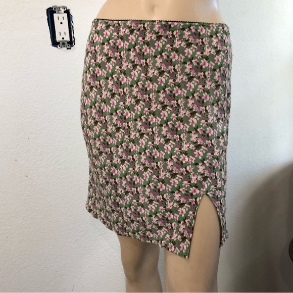 Audrey3+1 mini floral skirt elastic waist - Picture 13 of 16